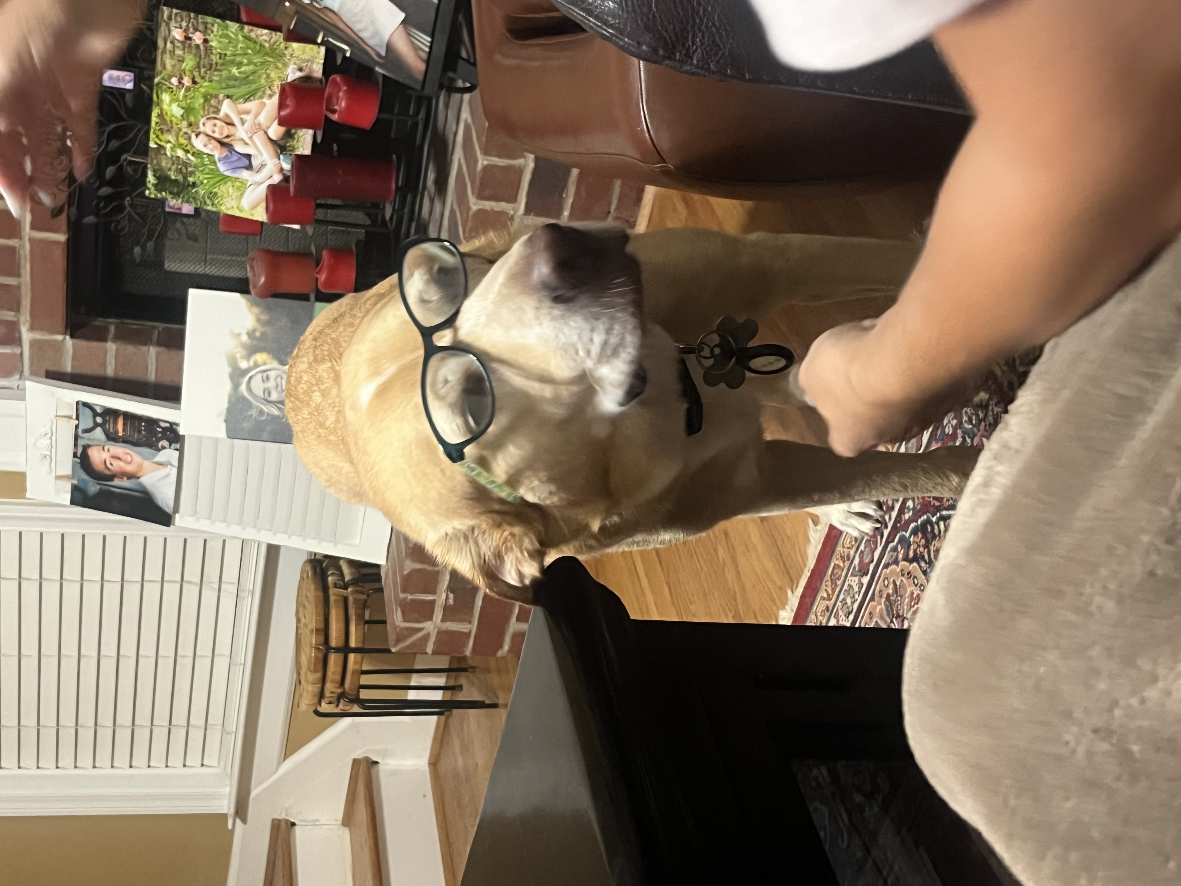 Tuck with glasses