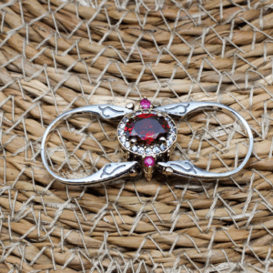 Ruby‑Alexandrite Ottoman Duo Ring
