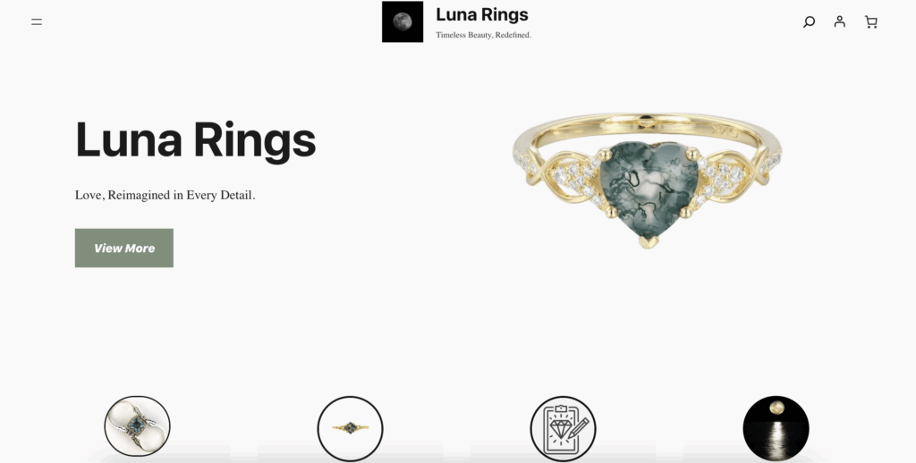 screenshot of my ecommerce site 